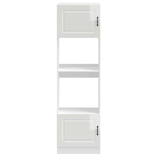 vidaXL Oven Cabinets 2 pcs Kalmar Gloss White Engineered Wood