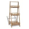 vidaXL Plant Stand | Natural Bamboo | 3-Tier | Foldable | Plant Stand