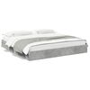 vidaXL Bed Frame with Drawers without Mattress Concrete Grey 180x200 cm Super King