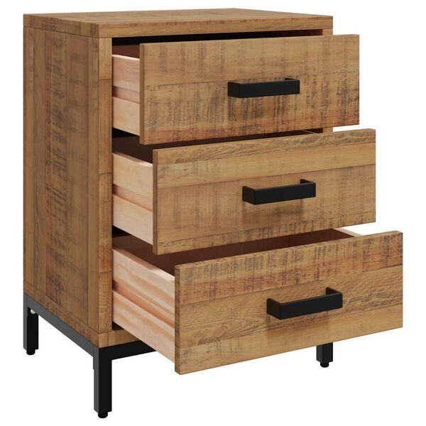 vidaXL Bedside Cabinets 2 pcs 40x30x55 cm Solid Wood Pine