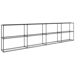 vidaXL 3-Tier Plant Stand Black 400 x 32 x 104 cm Steel