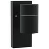 vidaXL Outdoor Wall Light Black 6.5 x 10.5 x 16 cm