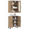 vidaXL Highboard 2 pcs Artisan oak Engineered wood