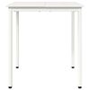 vidaXL Dining Table White 60 x 60 x 75 cm Solid Pine Wood