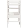 vidaXL Loft Bed Frame without Mattress White 90x190cm Solid Wood Pine