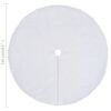 vidaXL Christmas Tree Skirt White 150 cm Faux Fur