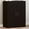 vidaXL File Cabinet Black 60x32x77.5 cm Engineered Wood