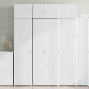 vidaXL Highboard White 70x42,5x185 cm Engineered Wood