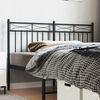 vidaXL Metal Headboard Black 140 cm