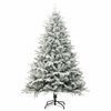 vidaXL Artificial Pre-lit Christmas Tree with Ball Set Green 180 cm