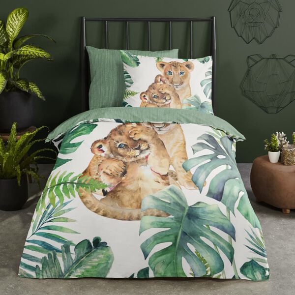 Good Morning Kids Duvet Cover JUNGLE 140x200/220 cm Green