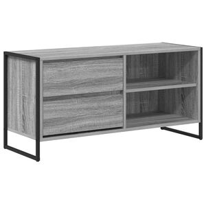 vidaXL TV Cabinet Grey Sonoma 100 x 36 x 49.5 cm Engineered Wood