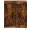 vidaXL Highboard Smoked Oak 69.5x34x180 cm Engineered Wood