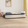 vidaXL Bed Frame without Mattress Grey 180x200 cm Super King Solid Wood Pine