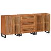 vidaXL Sideboards 3 pcs 60x34x75 cm Solid Wood Acacia