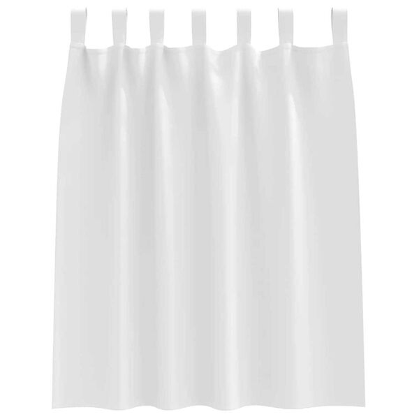 vidaXL Blackout Curtains with Rings 2 pcs Pure White 140 x 140 cm