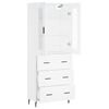 vidaXL Highboard White 69.5x34x180 cm Engineered Wood