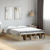 vidaXL Bed Frame without Mattress Sonoma Oak 140x190 cm