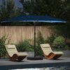 vidaXL Garden Parasol Blue 385 x 209 x 244 cm Fabric