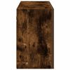 vidaXL Bathroom Wall Cabinet Smoked Oak 100x25x40 cm Engineered Wood