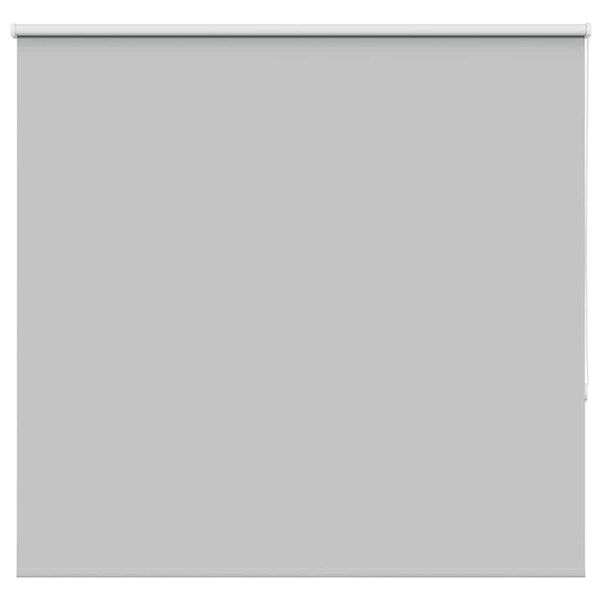 vidaXL Roller Blind Blackout Light Grey 150x130 cm Fabric Width 146.6 cm Polyester