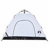vidaXL Camping Tent 3-Person White Blackout Fabric Quick Release