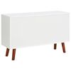 vidaXL Sideboard 110x35x70 cm Solid Acacia Wood and MDF