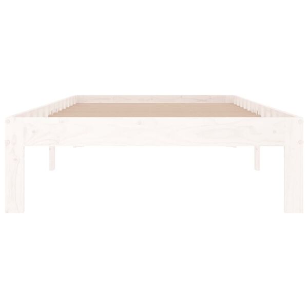 vidaXL Bed Frame without Mattress White 90x190cm Single