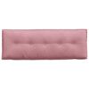vidaXL Back Pillow Pink 140 x 50 cm Corduroy Fabric