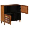 vidaXL Sideboard with Storage Walnut 80 x 33 x 75 cm Solid Mango Wood