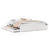 vidaXL Bed Frame without Mattress White 200x200 cm Solid Wood Pine