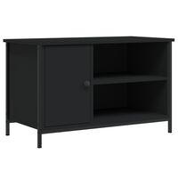 vidaXL TV Cabinet Black 80x40x50 cm Engineered Wood