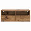 vidaXL TV Wall Cabinets 2 pcs Old Wood 80 x 30 x 30 cm Engineered Wood