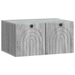 vidaXL Wall-Mounted TV Cabinet Grey Sonoma 59.5 x 41 x 30 cm