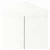 vidaXL Folding Party Tent with Sidewalls White 2x2 m