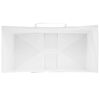 vidaXL Paper Bags 250 pcs with Handles White 21x11x31 cm