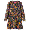 vidaXL Kids'Dress with Long Sleeves Navy 104