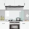 vidaXL Kitchen Backsplash White 120 x 60 cm Tempered Glass