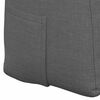 vidaXL Back Pillow Dark Grey 100 x 24 x 50 cm Fabric