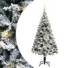 vidaXL Artificial Christmas Tree with 150 LEDs with Stand White 150 cm
