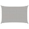 vidaXL Sunshade Sail Light Grey and White 3 x 4 m HDPE
