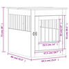 vidaXL Dog Crate Furniture Grey Sonoma 64.5x80x71 cm Engineered Wood