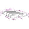vidaXL Bed Frame without Mattress White 140x200 cm