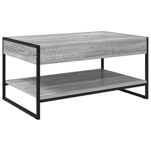 vidaXL Coffee Table Grey Sonoma 80 x 50 x 40 cm Engineered Wood