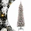 vidaXL Artificial Christmas Tree with 300 LEDs with Stand White 210 cm