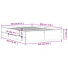 vidaXL Bed Frame with Drawers without Mattress Brown Oak 120x190 cm Small Double