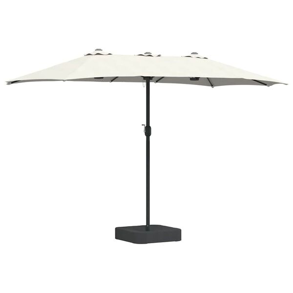 vidaXL Garden Parasol Sand 385 x 209 x 244 cm Polyester and Steel