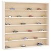 vidaXL Wooden Collector's Display Case with 6 Shelves 60x8.5x55cm