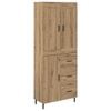 vidaXL Highboard 2 pcs Artisan Oak 69.5 x 34 x 180 cm Engineered Wood