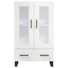 vidaXL Highboard High Gloss White 69.5x31x115 cm Engineered Wood